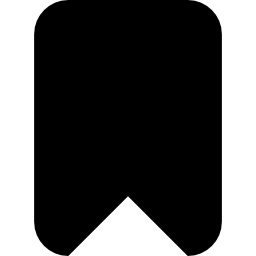 símbolo de interface grande preto sólido arredondado do favorito Ícone