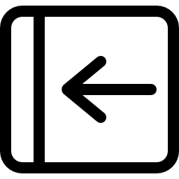 strzałka w lewo zaokrąglony zarysowany symbol interfejsu przycisku ikona