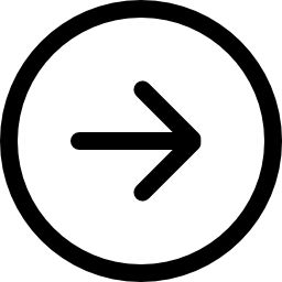 Right arrow circular button outline icon
