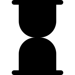 Sand clock silhouette icon