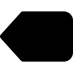 symbole de la flèche noire gauche Icône