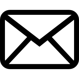 e-mail chiusa delineato simbolo dell'interfaccia busta posteriore icona