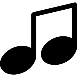 Music note symbol icon