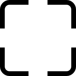 simbolo dell'interfaccia di targeting quadrato icona