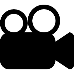 simbolo del film della videocamera icona