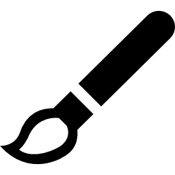 símbolo de interfaz de herramienta de diseño de pincel icono