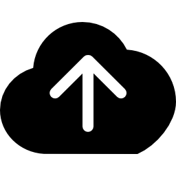 Upload to internet cloud icon