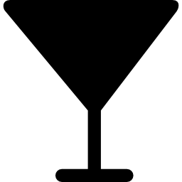 Glass of cocktail silhouette icon