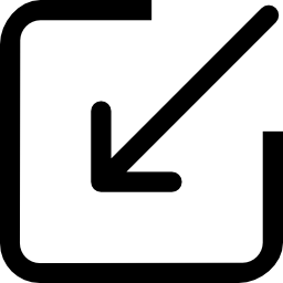 正方形に入る矢印 icon