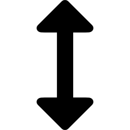 doppia freccia verticale icona