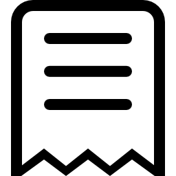 símbolo de hoja de papel de texto icono