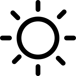 symbol pogody na dzień słoneczny ikona