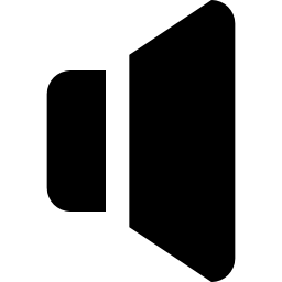 símbolo de interface de áudio preto do alto-falante Ícone