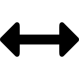 doble flecha horizontal icono