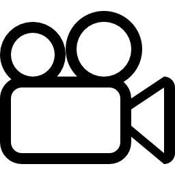 Video camera outline icon