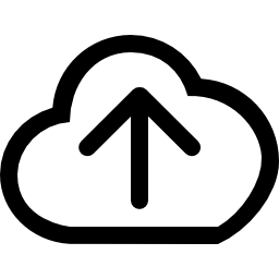 Upload to the cloud icon