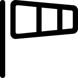 Wind socket outlined symbol icon