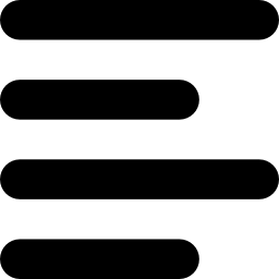 símbolo de interfaz de alineación izquierda icono