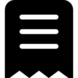 gebrochenes schwarzes ticketsymbol icon