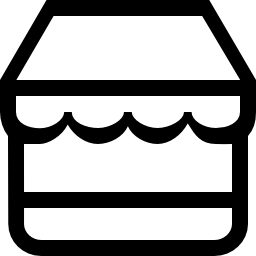 Store commercial symbol outline icon