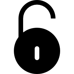 Unlocked padlock icon