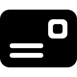 símbolo de interface frontal do envelope preto de e-mail Ícone