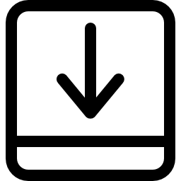 사각형 윤곽선 인터페이스 버튼 다운로드 icon