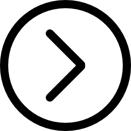오른쪽 화살표 원형 윤곽선 버튼 icon