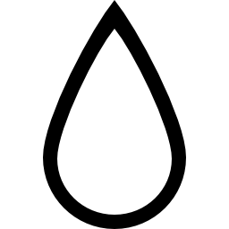 símbolo de interfaz de tinta de contorno de gota icono