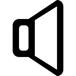 スピーカーの輪郭のオーディオ インターフェイスのシンボル icon