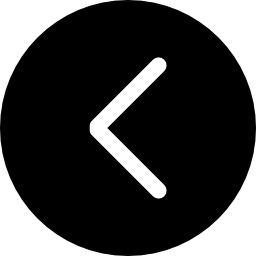 Left arrow black circular button icon