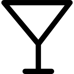 Cocktail glass outline icon