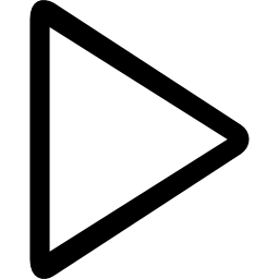 driehoekige omtrek spelen icoon