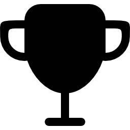 silhueta troféu da taça Ícone