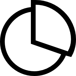 contorno gráfico circular Ícone