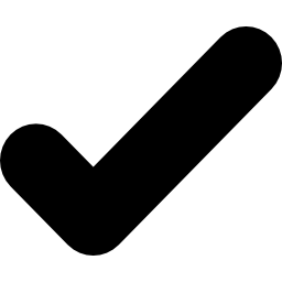 Verification checkmark symbol icon