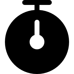 symbole d'outil noir minuterie Icône