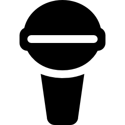 マイクの音声増幅または録音インターフェイスのシンボル icon