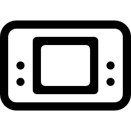 Electronic game machine outline icon