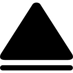 symbole de triangle noir flèche vers le haut Icône