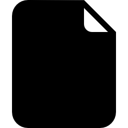 symbole arrondi noir de fichier Icône