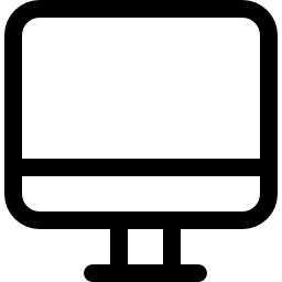 zarys monitora ikona