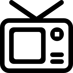 televisie overzicht icoon