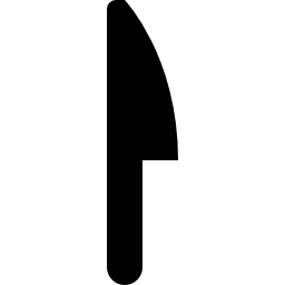 Knife shape icon