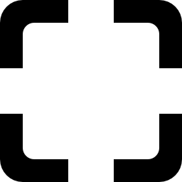 símbolo quadrado de interface de cantos arredondados Ícone