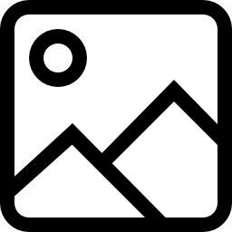 símbolo de botão de interface de contorno quadrado de imagens Ícone