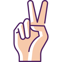 Peace sign icon