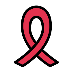 Cancer ribbon icon