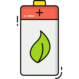 batteria ecologica icona