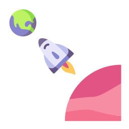 Space travel icon
